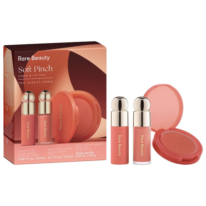 Rare Beauty by Selena Gomez 
Soft Pinch Cheek & Lip Trio Makeup Gift Set