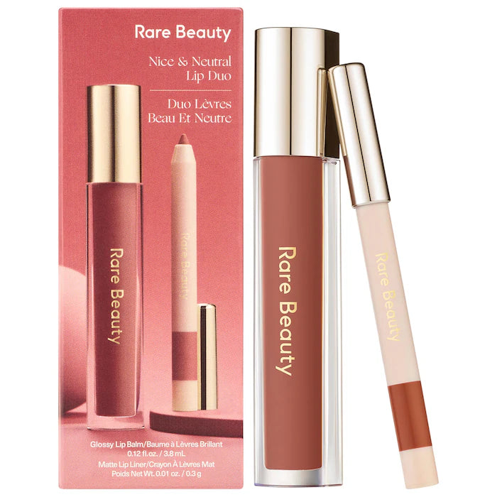 Rare beauty nice & neutral lip duo