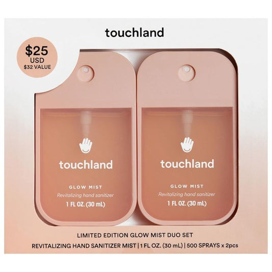 Touchland Limited Edition Glow Mist Revitalizing Hand Sanitizer Duo Value Set