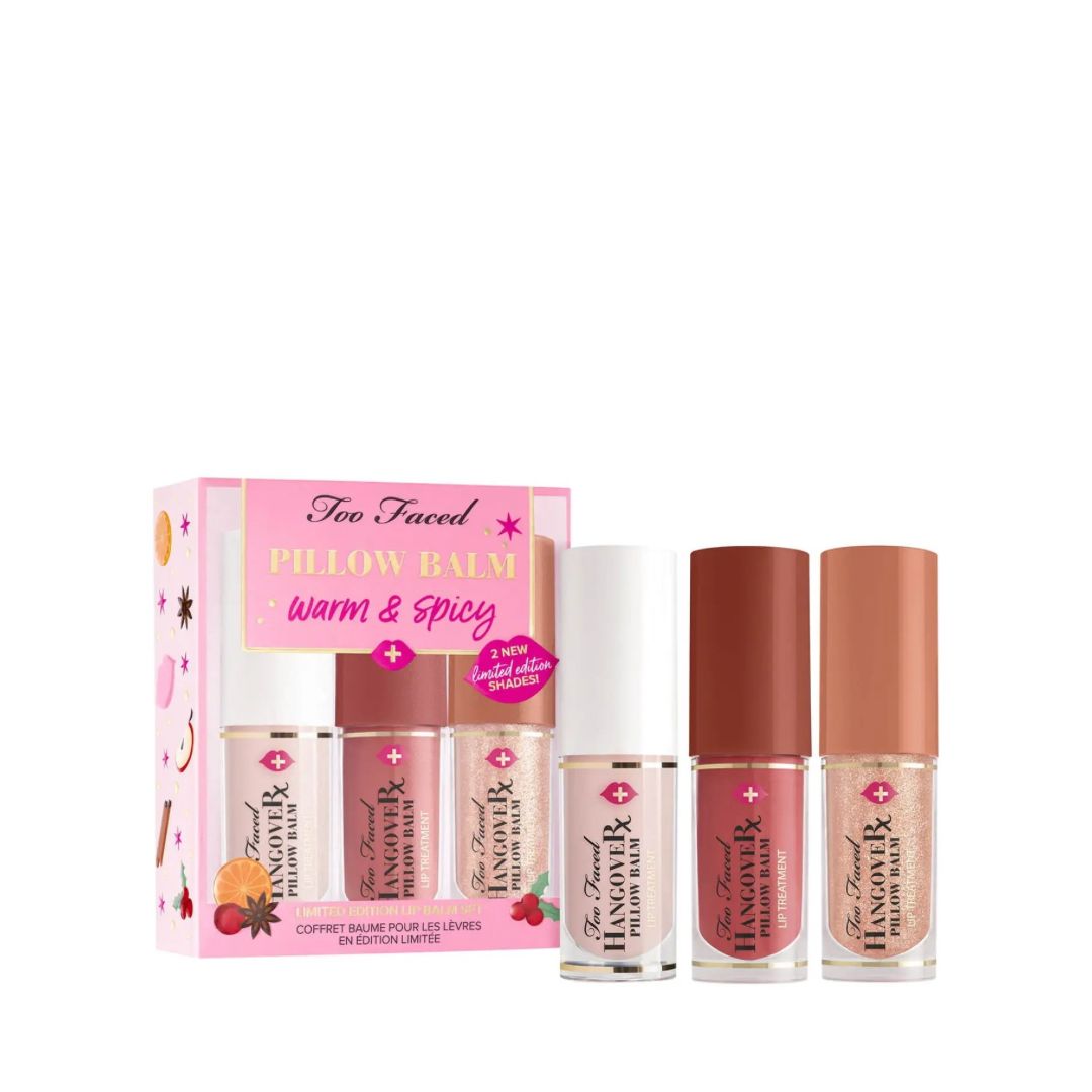 Too Faced Pillow Balm Set – Warm & Spicy (Edición Limitada)