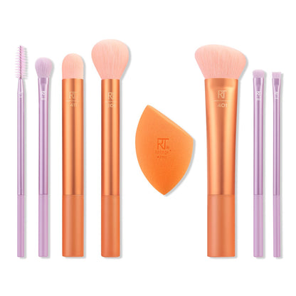 Real Techniques Level Up Makeup Brush + Blending Sponge Set