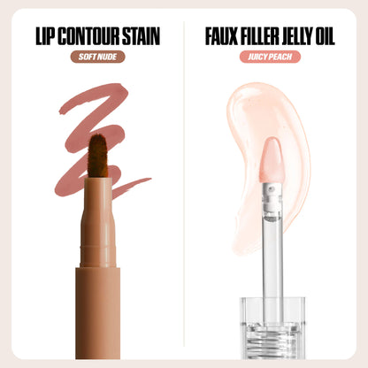 HUDA BEAUTY Make Out Sesh Lip Stain and Lip Gloss Duo