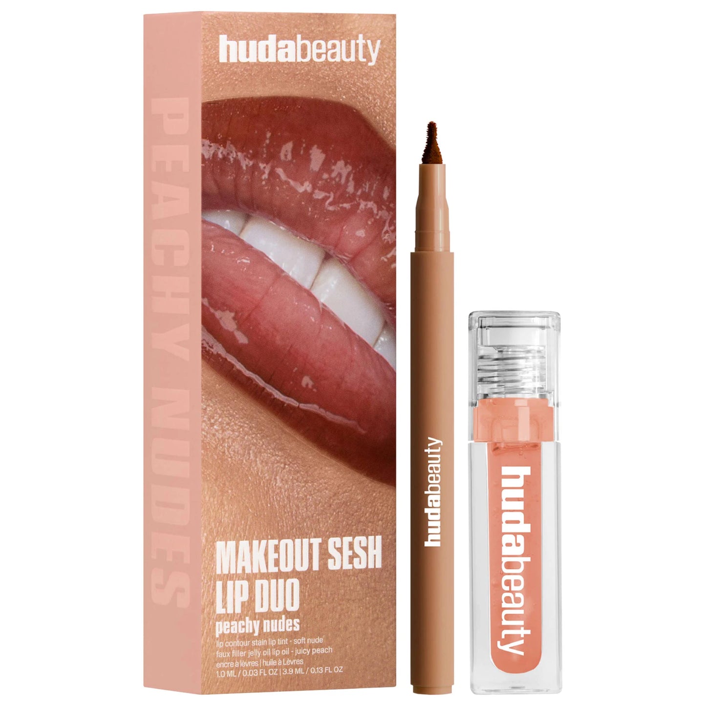 HUDA BEAUTY Make Out Sesh Lip Stain and Lip Gloss Duo