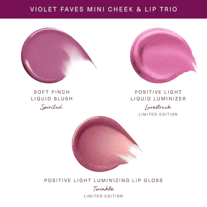Rare Beauty Violet Faves Mini Cheek & Lip Trio