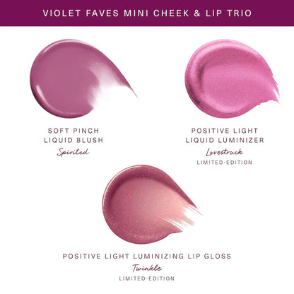 Rare Beauty Violet Faves Mini Cheek & Lip Trio