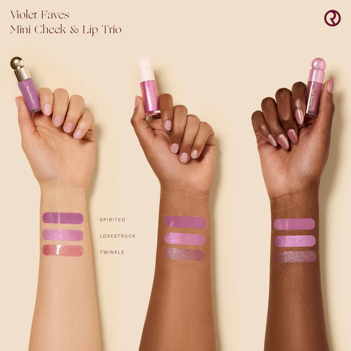 Rare Beauty Violet Faves Mini Cheek & Lip Trio