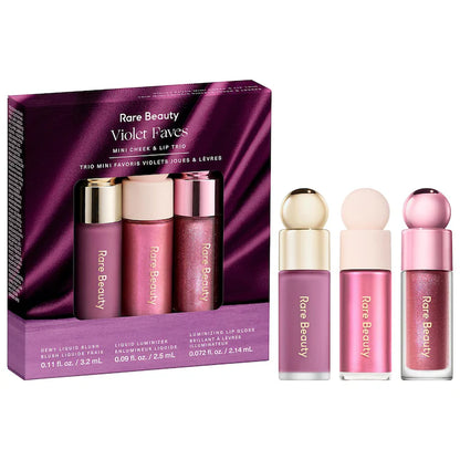 Rare Beauty Violet Faves Mini Cheek & Lip Trio